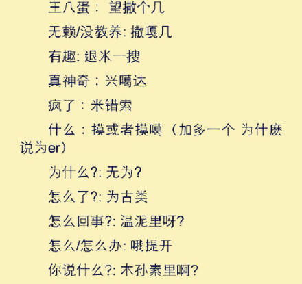 韩语老婆中文谐音