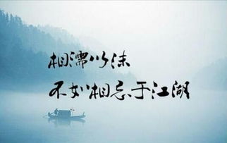 相识于人海,相忘于江湖