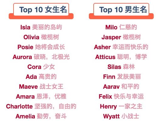 男生英文名top100 男生很小众却很惊艳的英文名