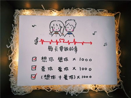 给女朋友的暖心贺卡 简短的高级情话贺卡