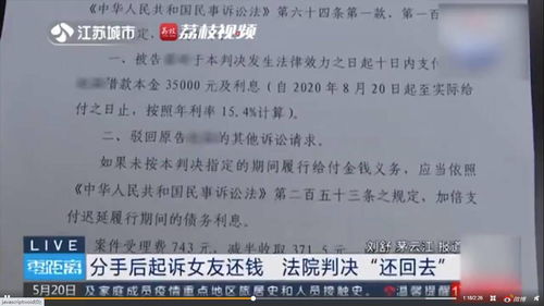 分手后被起诉还钱怎样应对 情侣分手转账记录能起诉吗