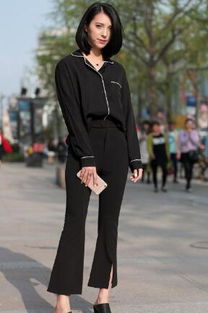 黑色上衣配什么裤子好看女生(黑色上衣配什么裤子)