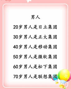 十等男人女人顺口溜 女人三十四十的顺口溜